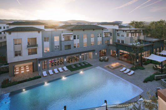 Jefferson Vista Canyon pool and exterior with horizon