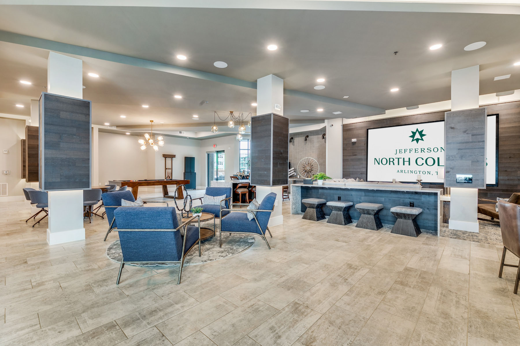 Jefferson North Collins lobby and seating