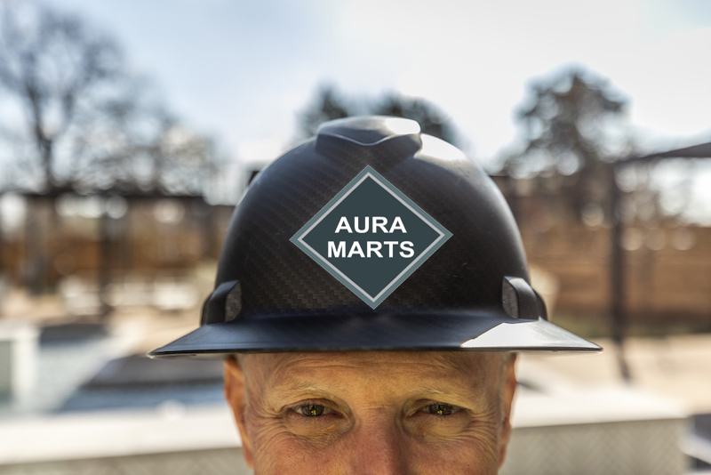 JPI associate wearing hardhat