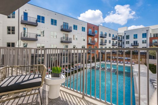 Jefferson Alpha West balcony view of pool