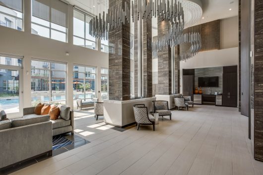 Jefferson Galatyn Park lobby and seating area